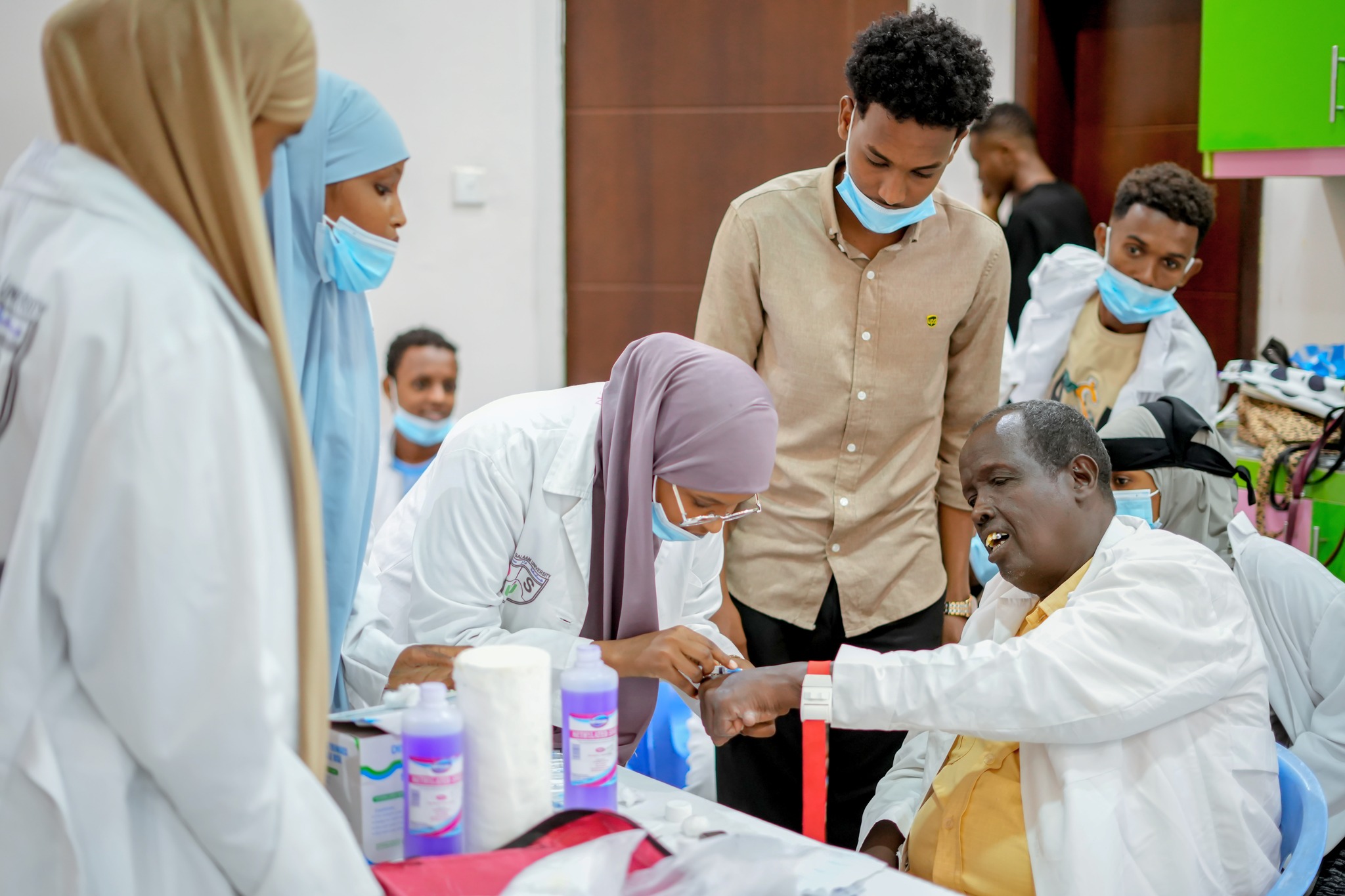 Some of our students of the faculty of health science  started Basic Practical skills training which is necessary for students studying health knowledge.