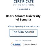 Daaru Salaam University  Recognized as an Official Signatory of the SDG Accord