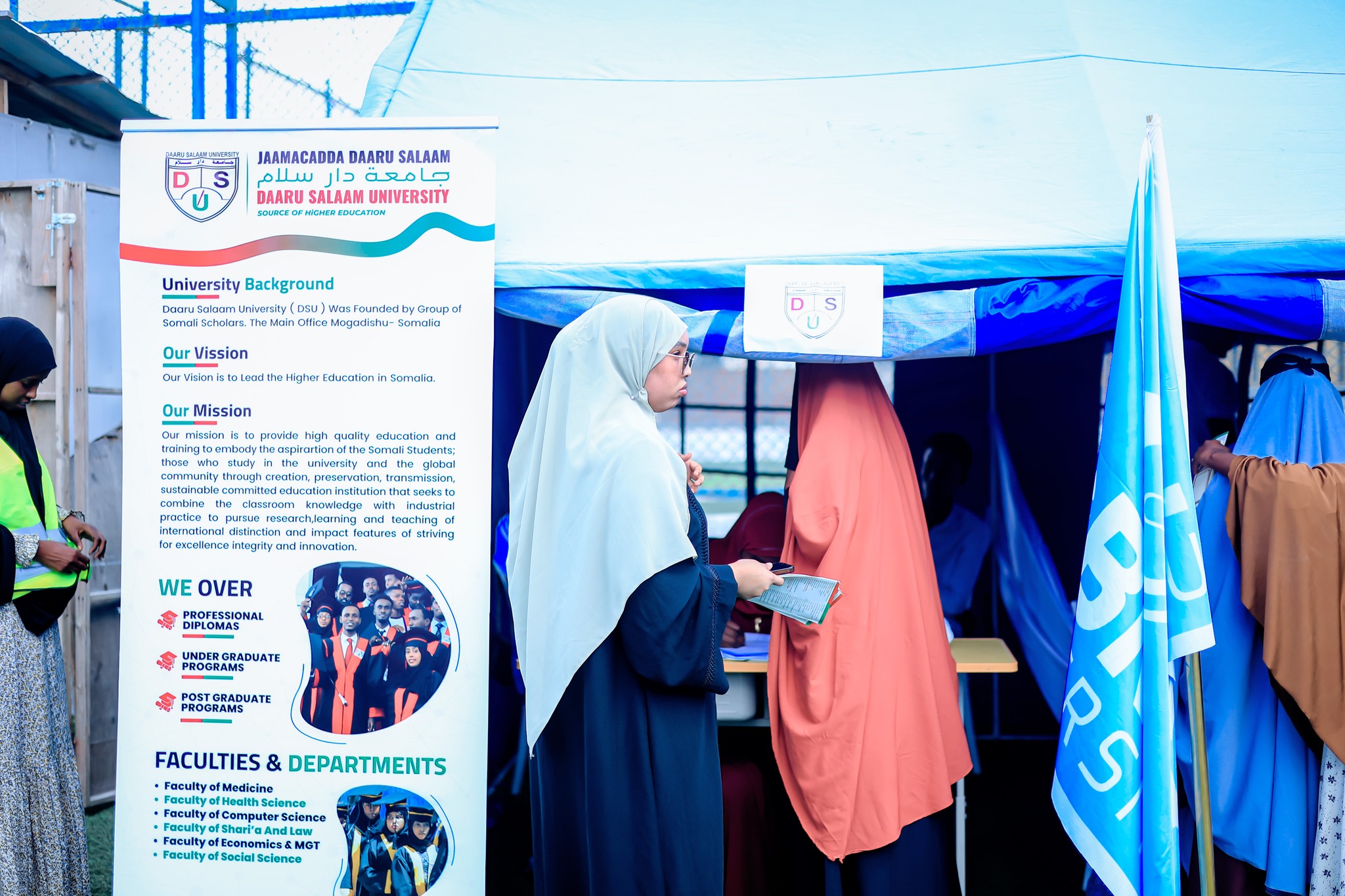 Daaru Salaam University, this year is part of the educational exhibition of Kobac organized by Kobac center for training, counseling and awareness held in Banadir Gardens.